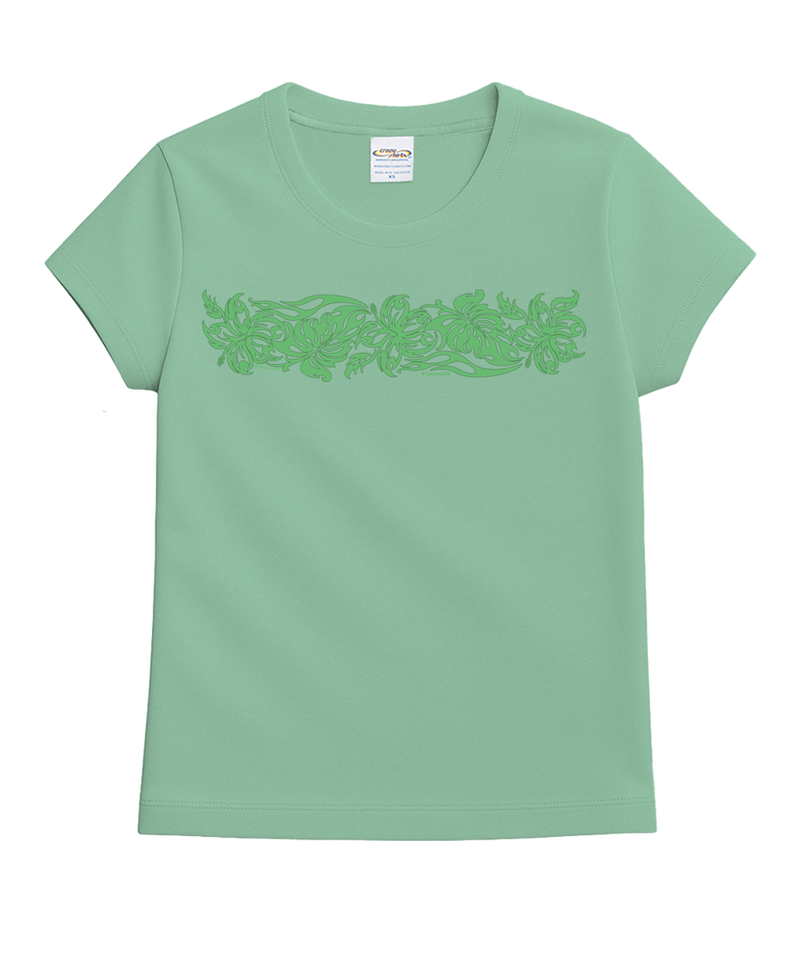 Outline Tribal - Key Lime Dyed Short Sleeve Crewneck T-Shirt
