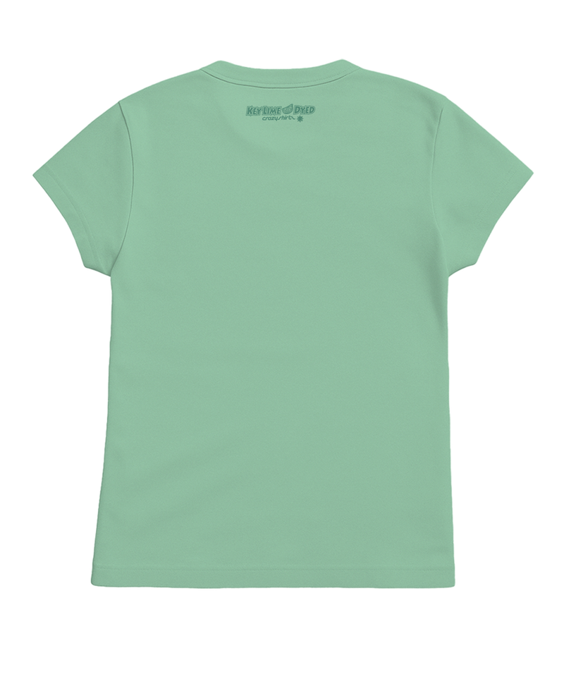 Mod Flamingo - Key Lime Dyed Short Sleeve Crewneck T-Shirt