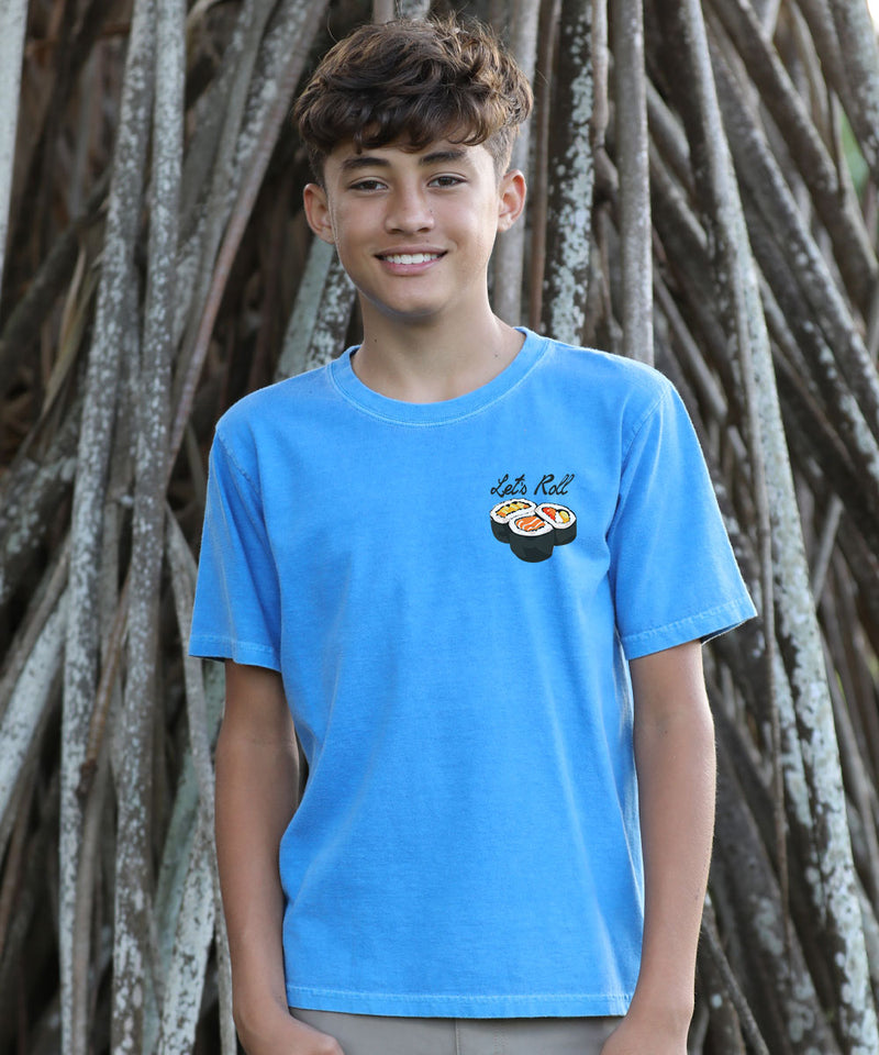 Miso Happy - Blue Hawaii Dyed Short Sleeve Crewneck T-Shirt