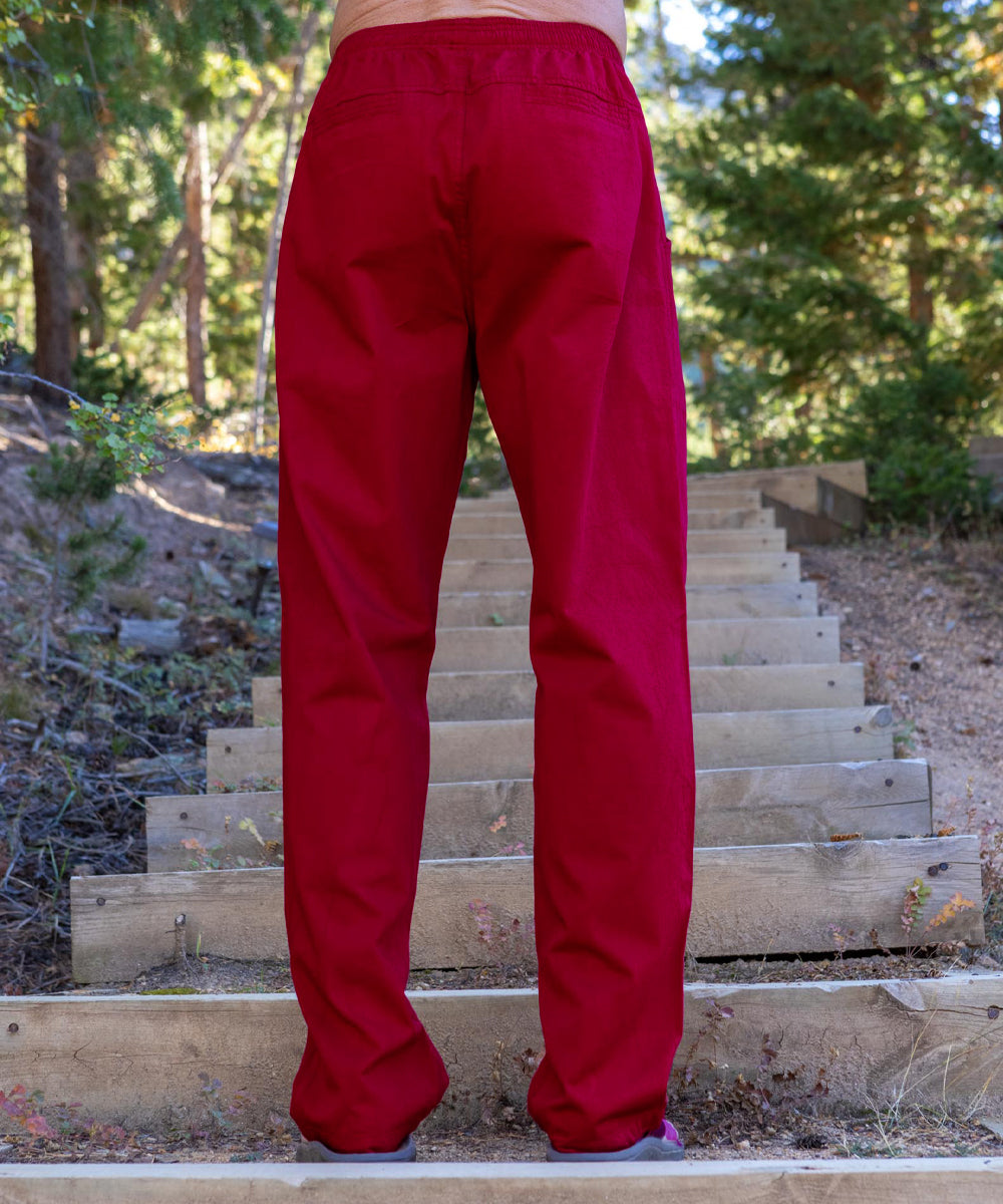 Beet Red Twill Pants