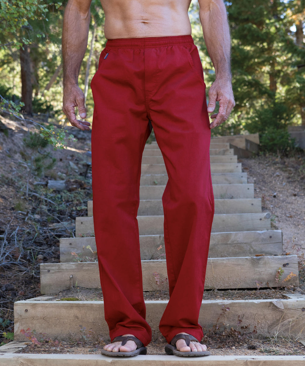 Beet Red Twill Pants