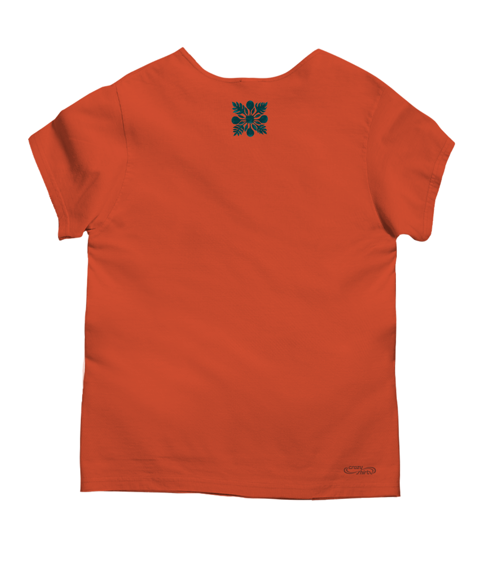 Ulu Quilt - Paprika Short Sleeve Scoop Neck T-Shirt