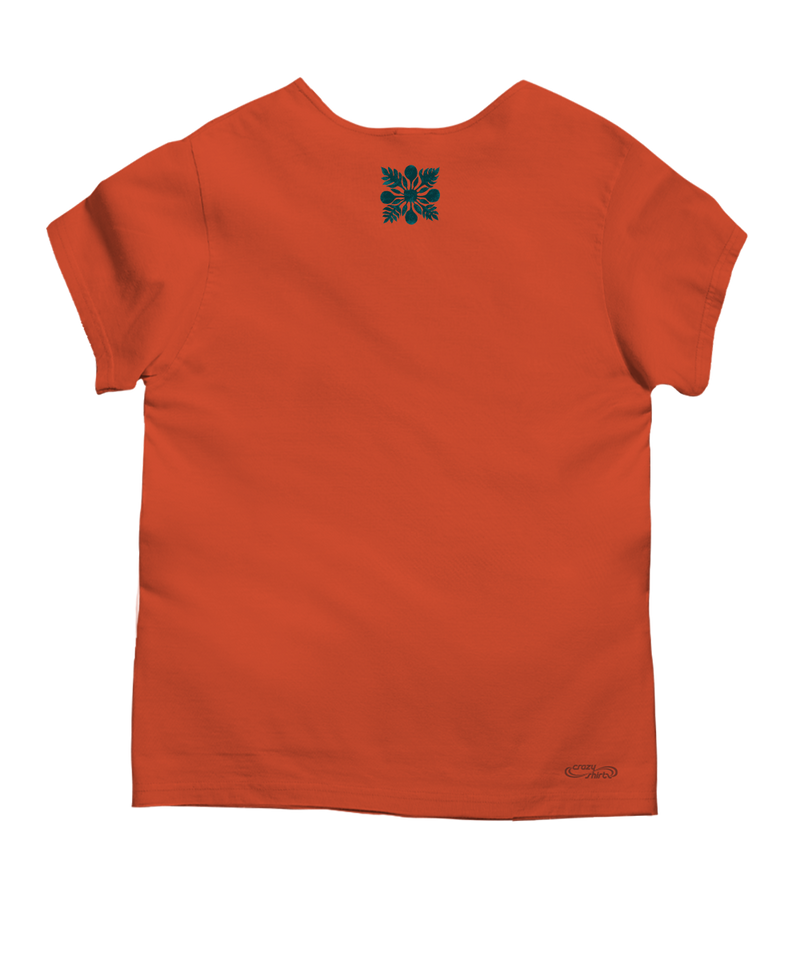 Ulu Quilt - Paprika Short Sleeve Scoop Neck T-Shirt