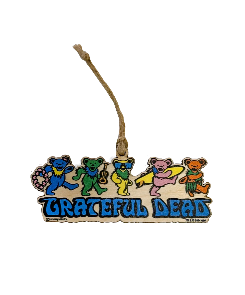 Grateful Dead Hula Bears - Maplewood Ornament