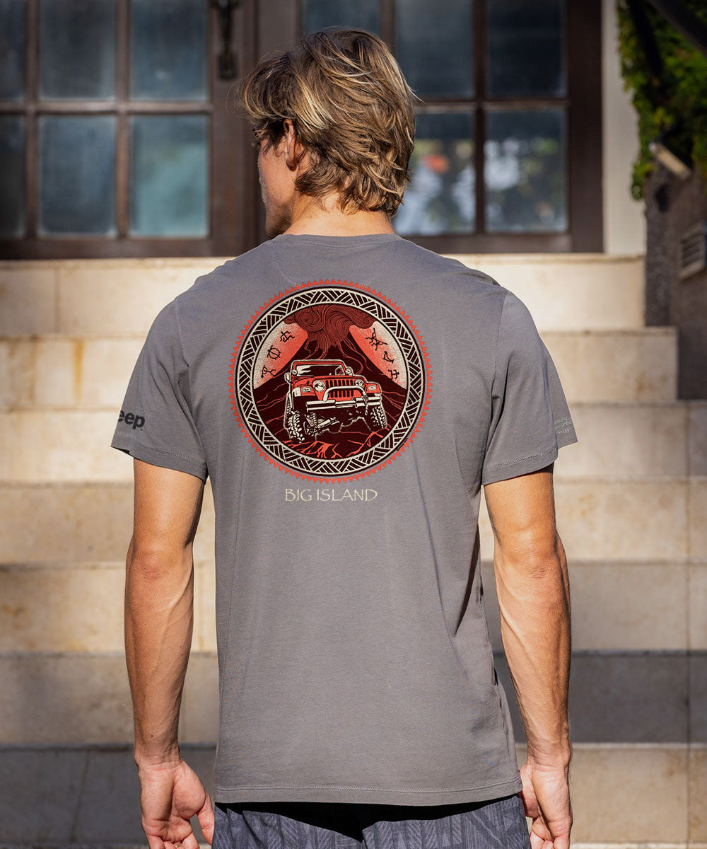 Jeep Volcano - Smoke Short Sleeve Pima T-Shirt