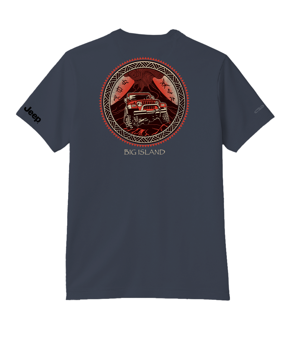 Jeep Volcano - Smoke Short Sleeve Pima T-Shirt