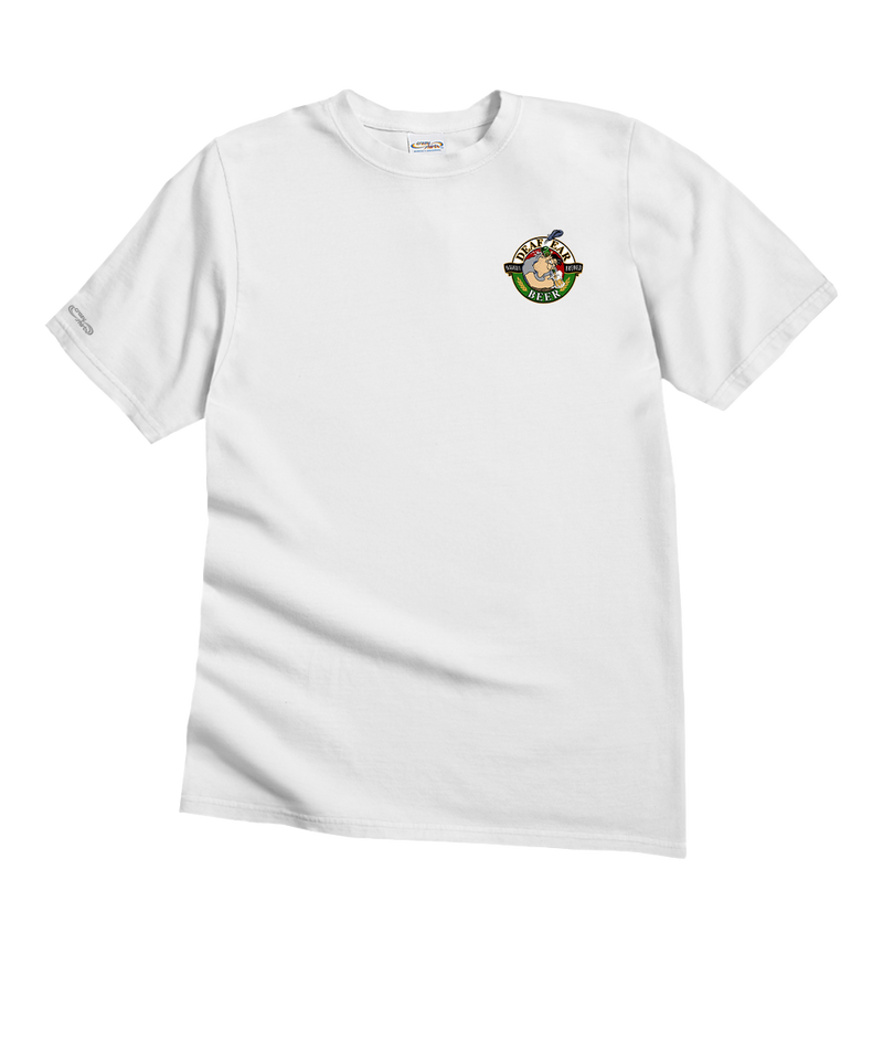 Deaf Ear Beer - White Short Sleeve Crewneck T-Shirt