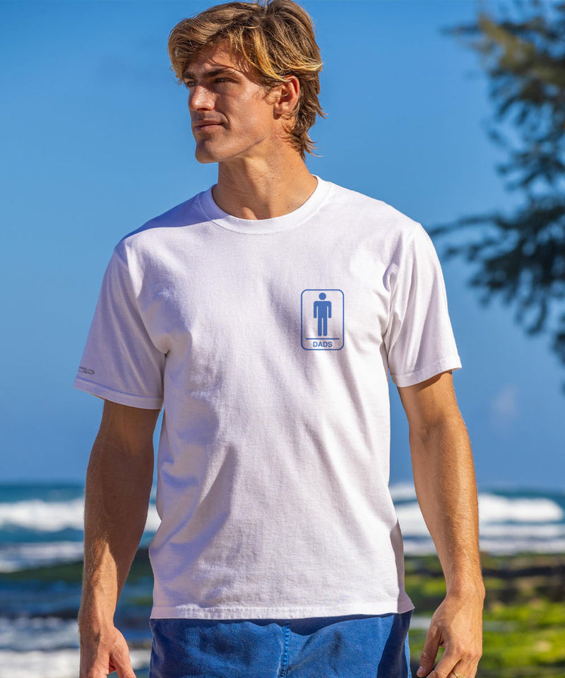Dads Safe Space - White Short Sleeve Crewneck T-Shirt