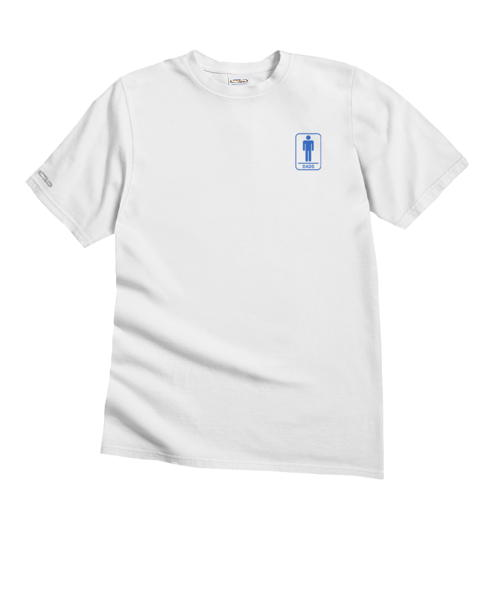 Dads Safe Space - White Short Sleeve Crewneck T-Shirt