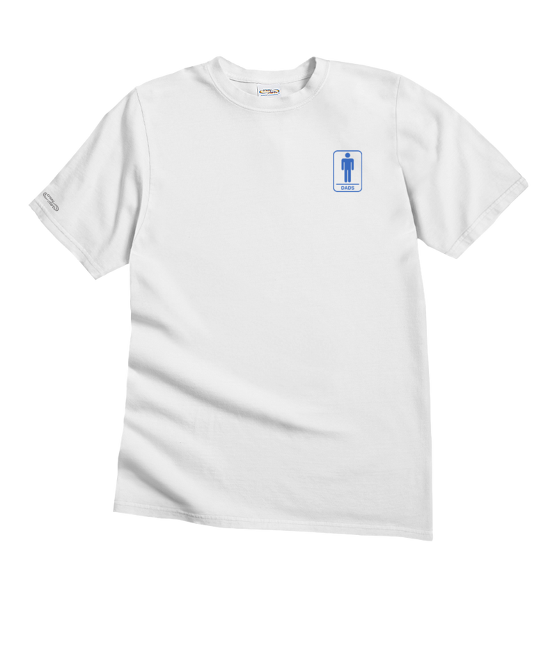 Dads Safe Space - White Short Sleeve Crewneck T-Shirt