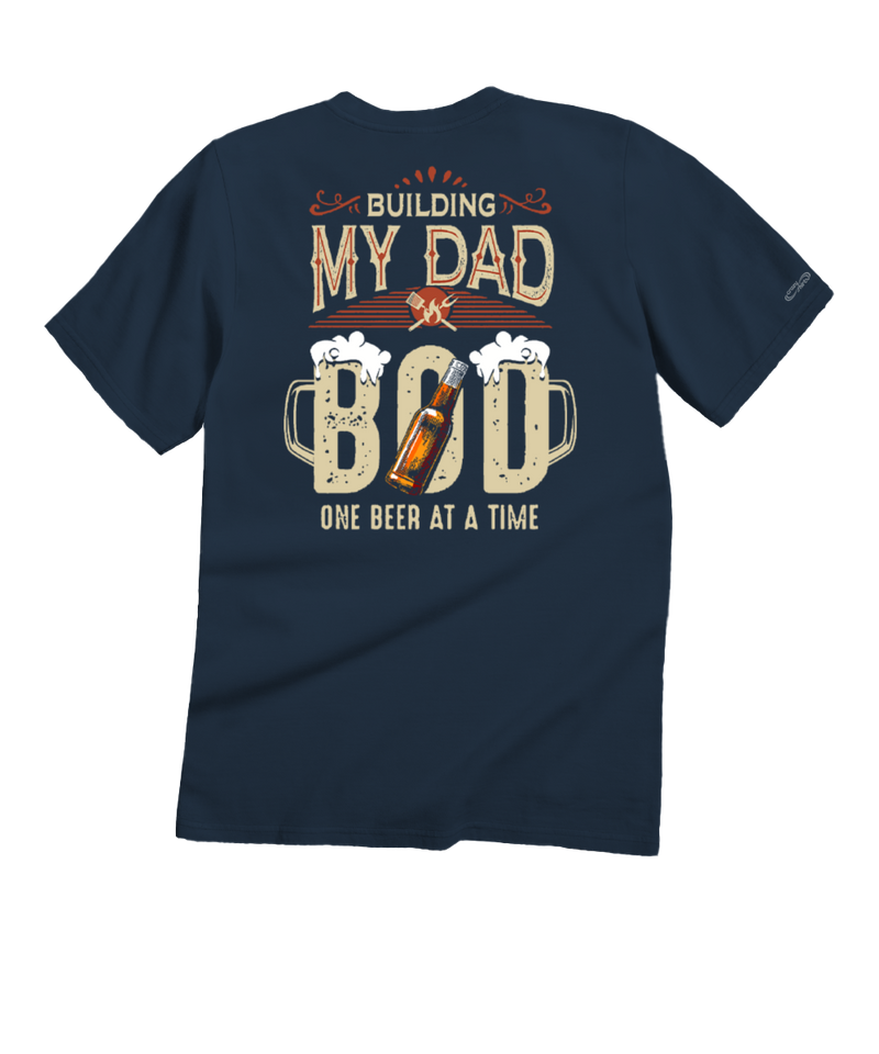 Dad Bod - Navy Short Sleeve Crewneck T-Shirt