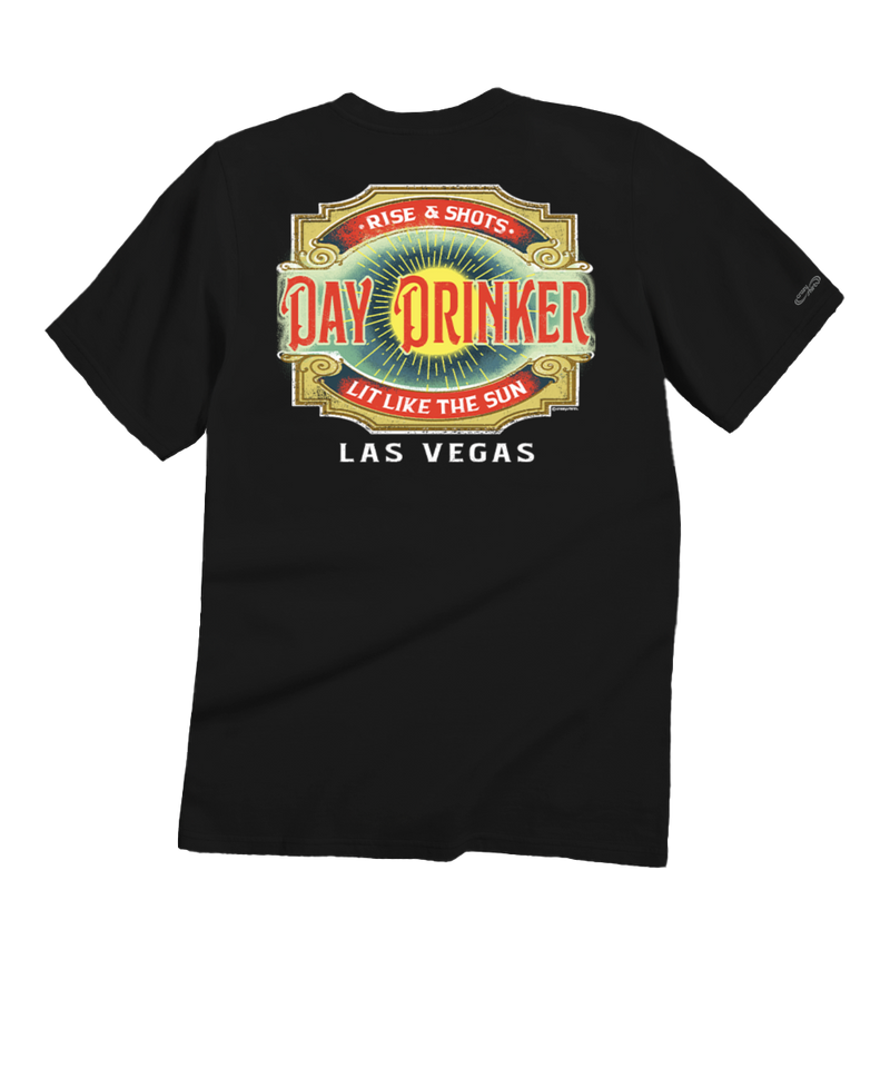 Day Drinker - Black Short Sleeve Crewneck T-Shirt