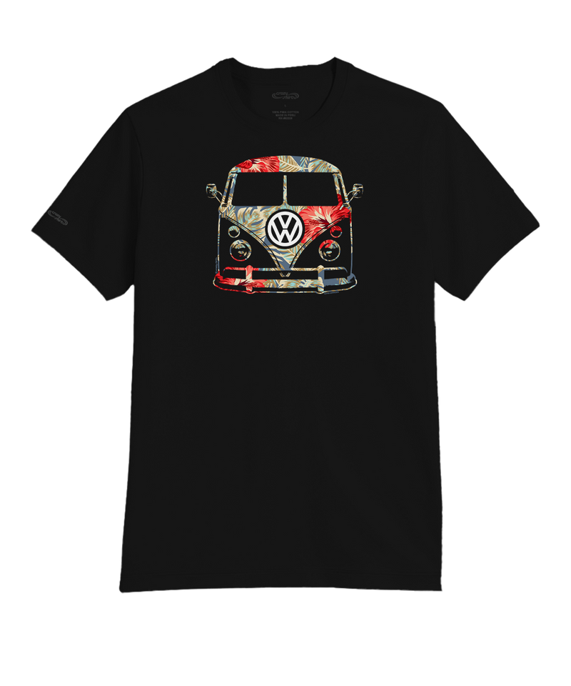 Volkswagen Tropical Ride - Jet Black Short Sleeve Pima T-Shirt
