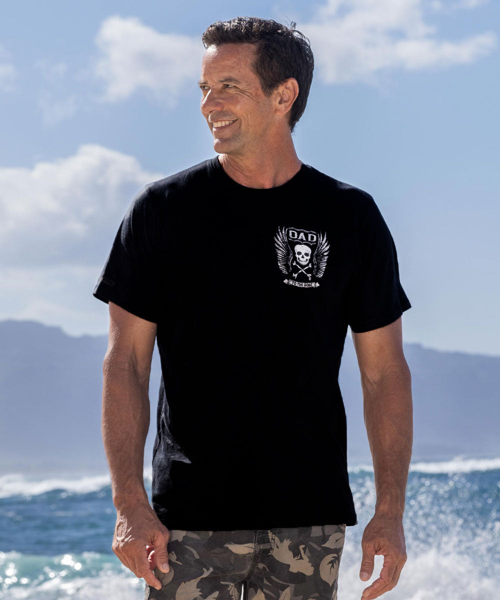 Dad To The Bone - Jet Black Short Sleeve Pima T-Shirt