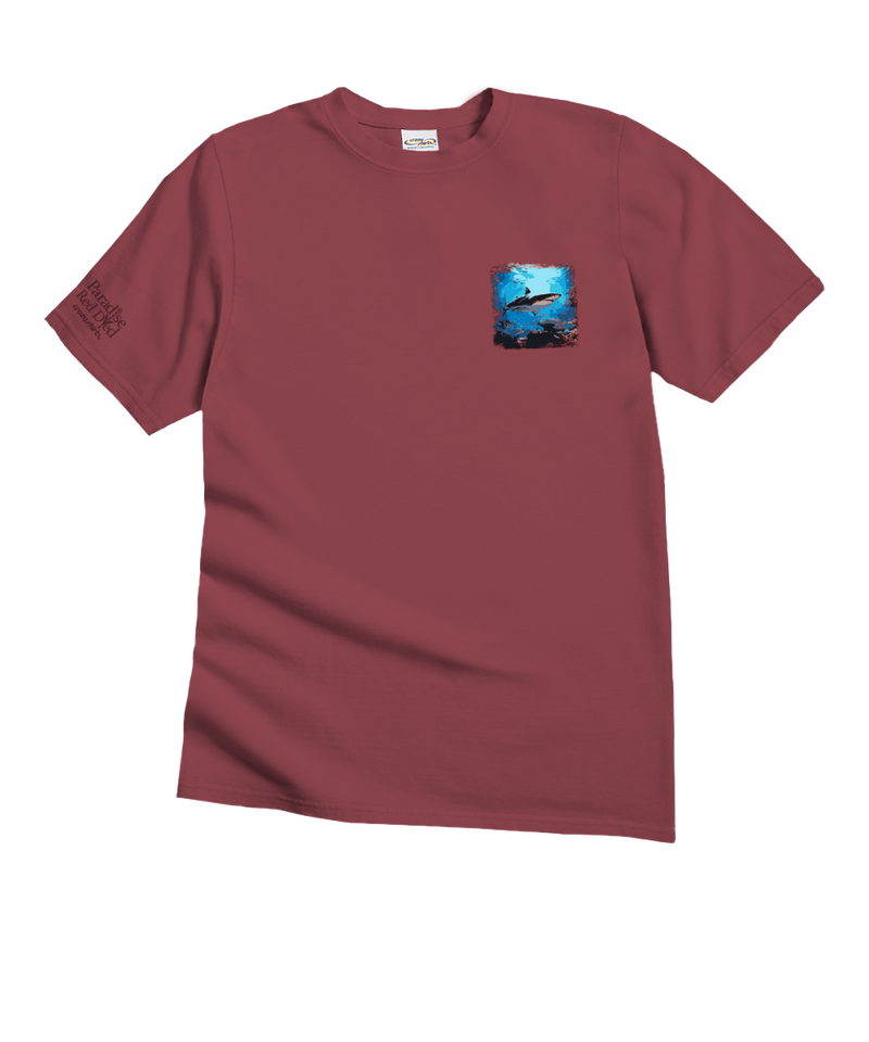 Reef Shark - Paradise Red Dyed Short Sleeve Crewneck T-Shirt