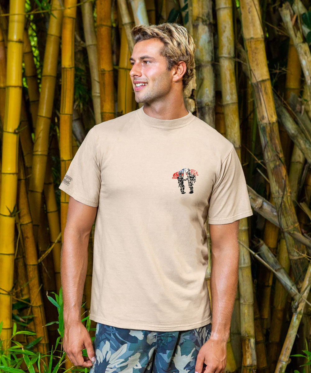 Legacy Of Freedom - Kona Coffee Dyed Short Sleeve Crewneck T-Shirt