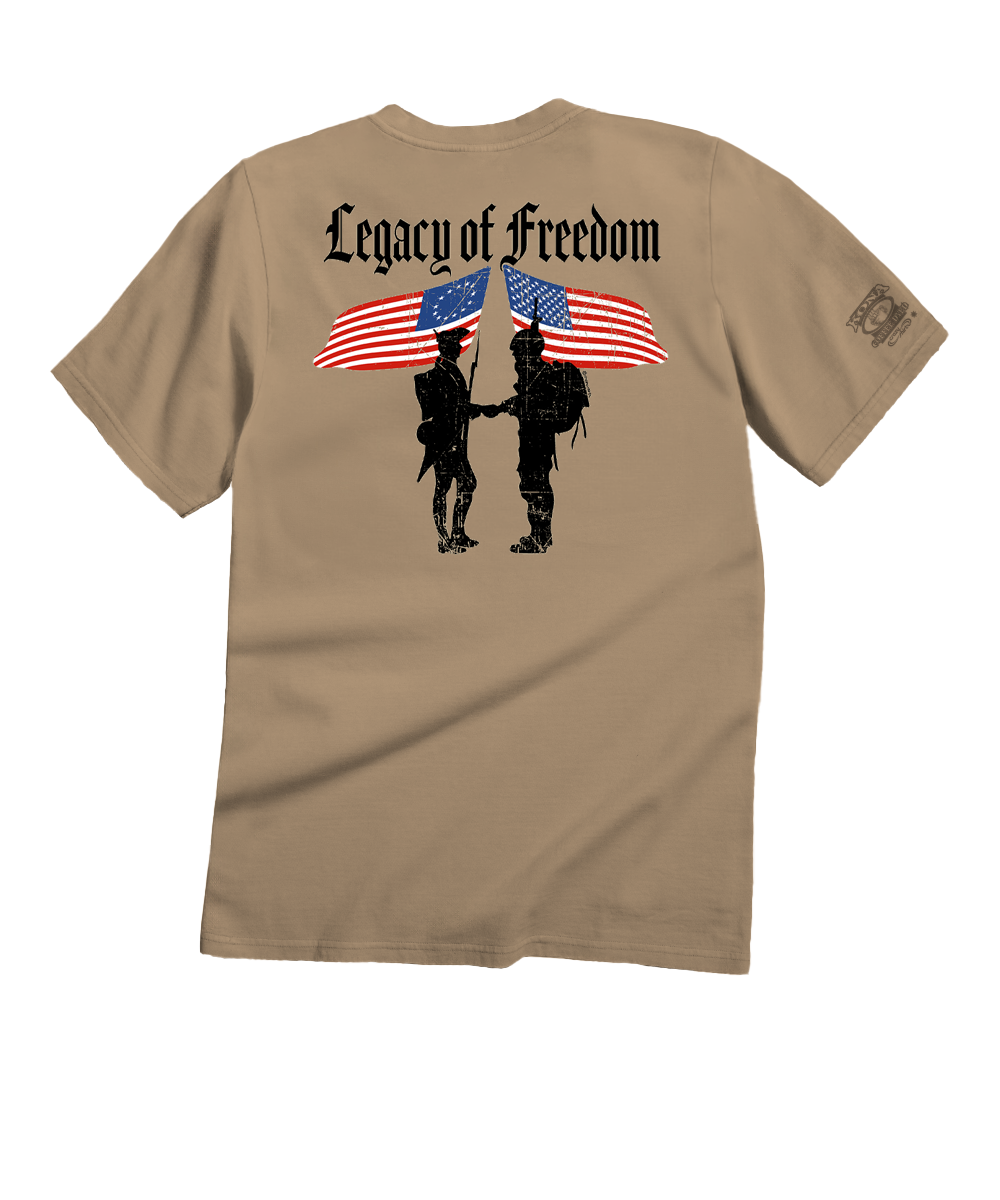 Legacy Of Freedom - Kona Coffee Dyed Short Sleeve Crewneck T-Shirt