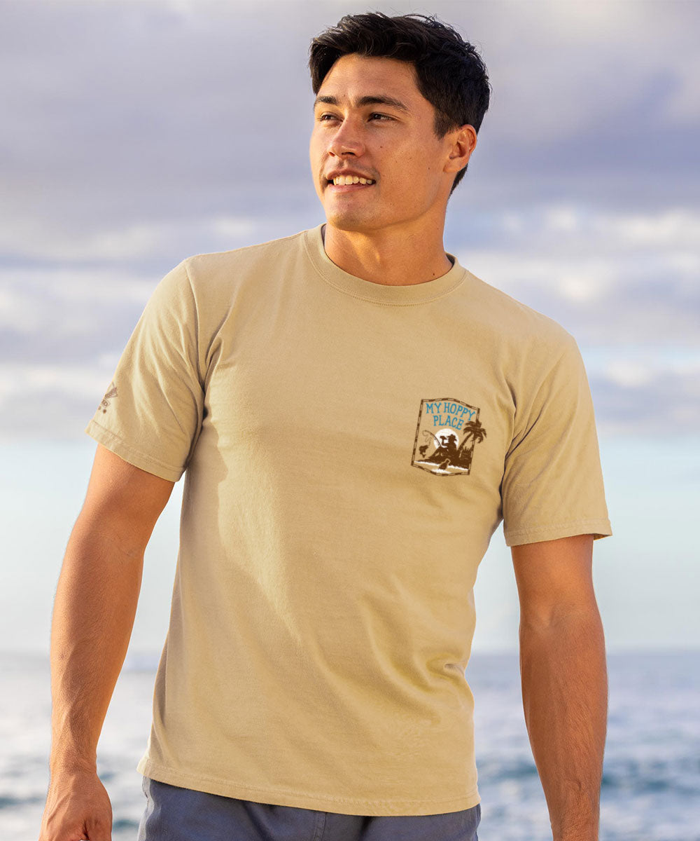 My Hoppy Place - Beer Dyed Short Sleeve Crewneck T-Shirt