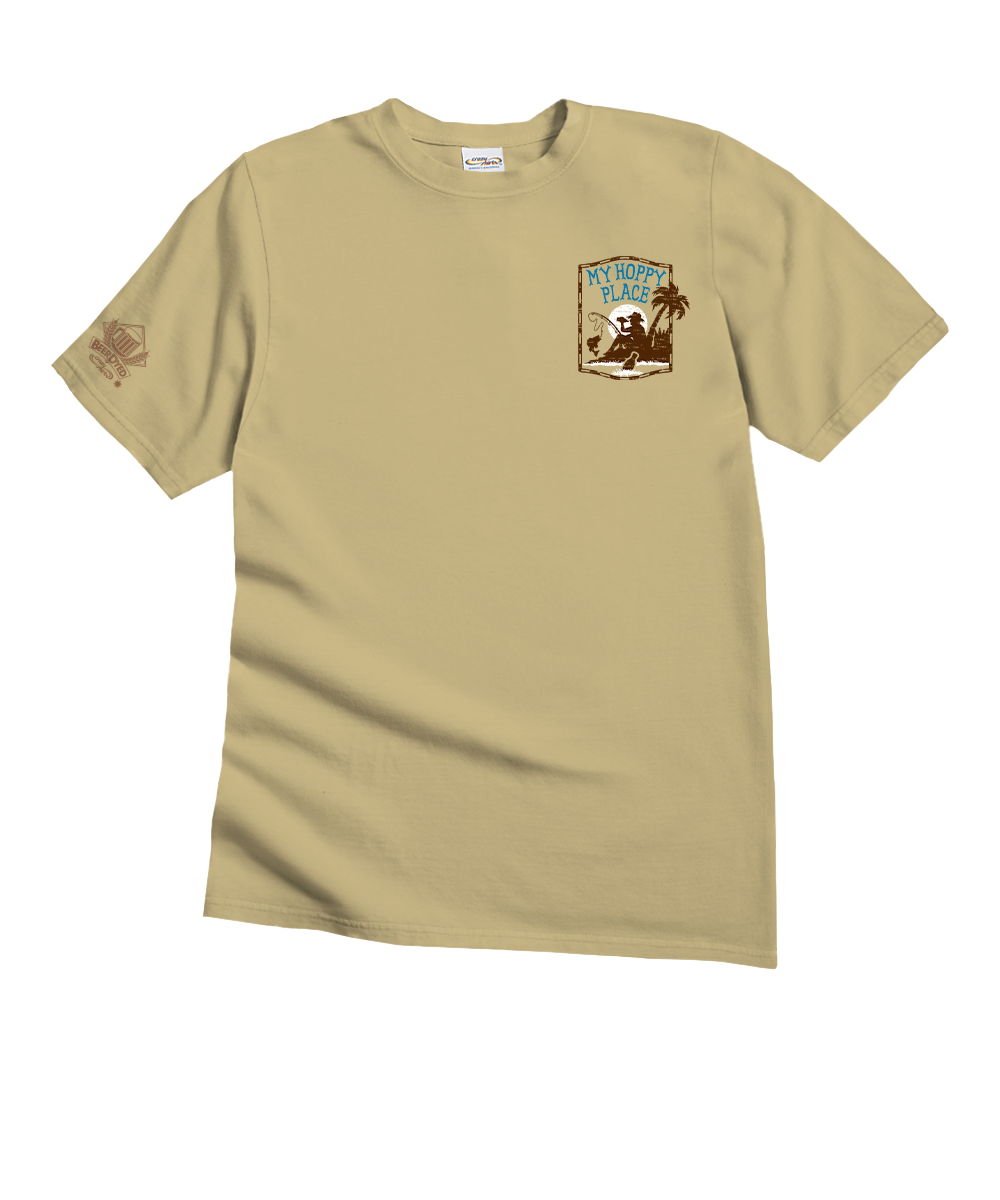 My Hoppy Place - Beer Dyed Short Sleeve Crewneck T-Shirt