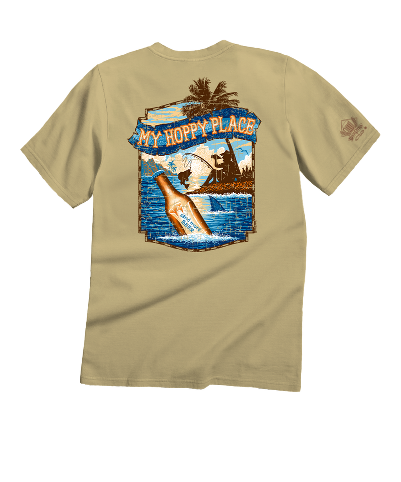 My Hoppy Place - Beer Dyed Short Sleeve Crewneck T-Shirt