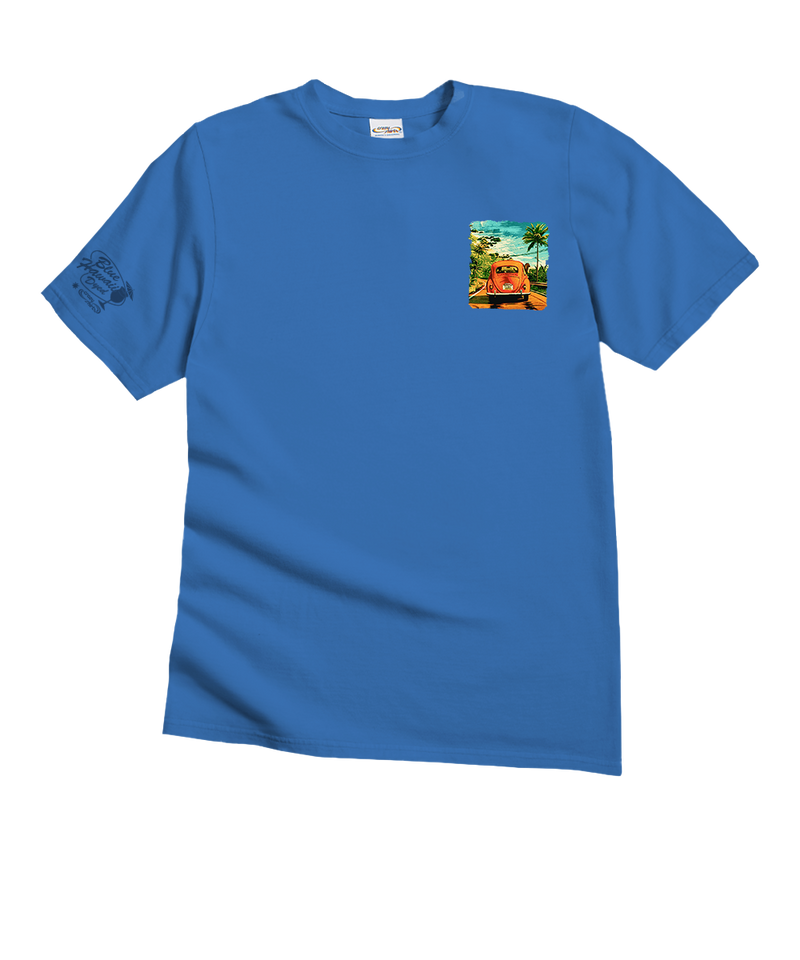 Volkswagen Coastal - Blue Hawaii Dyed Short Sleeve Crewneck T-Shirt