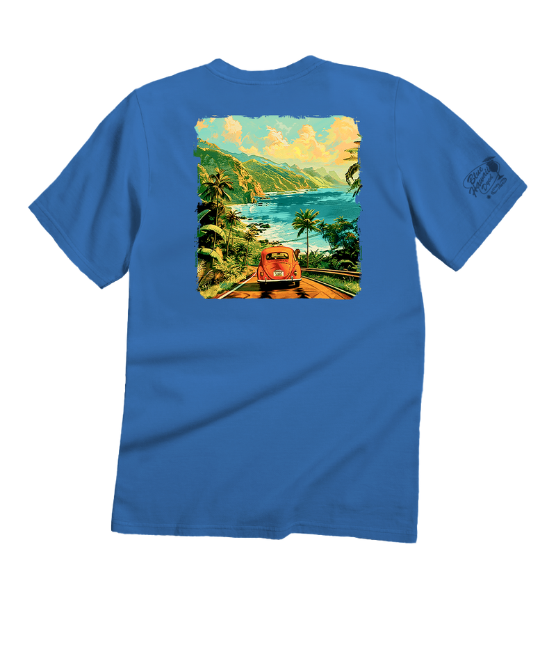 Volkswagen Coastal - Blue Hawaii Dyed Short Sleeve Crewneck T-Shirt