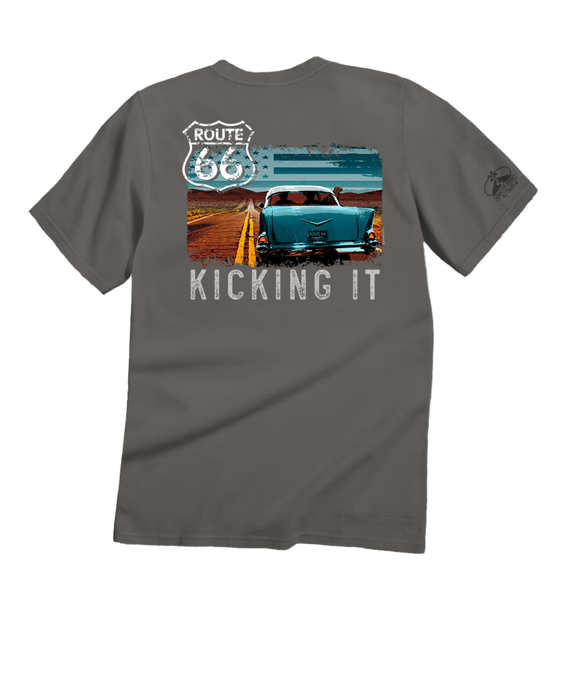 Kicking It 66 - Crater Dyed® Short Sleeve Crewneck T-Shirt