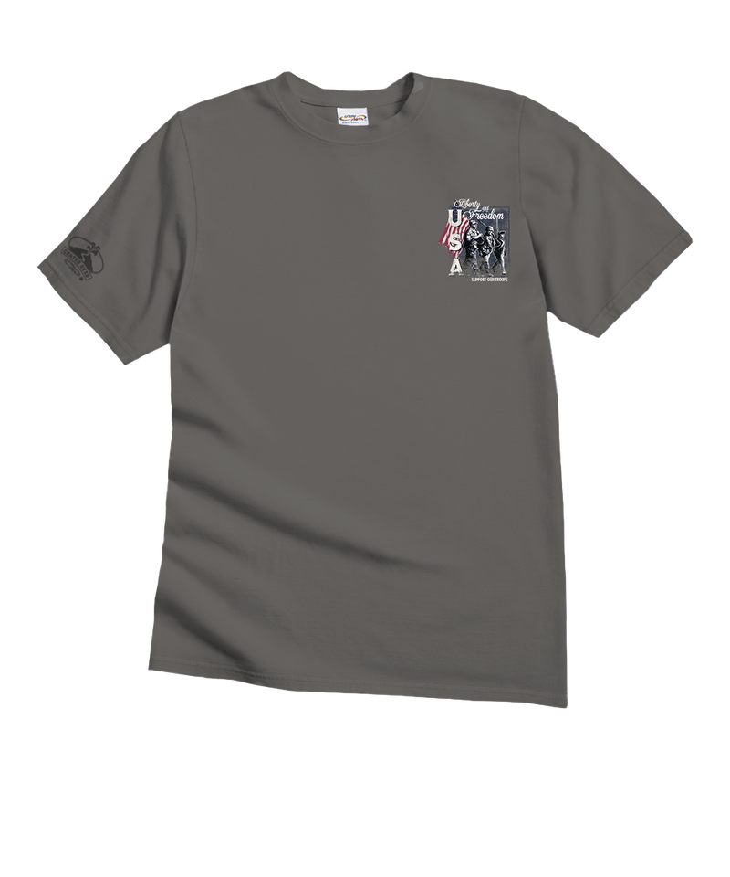 Our Troops - Crater Dyed® Short Sleeve Crewneck T-Shirt