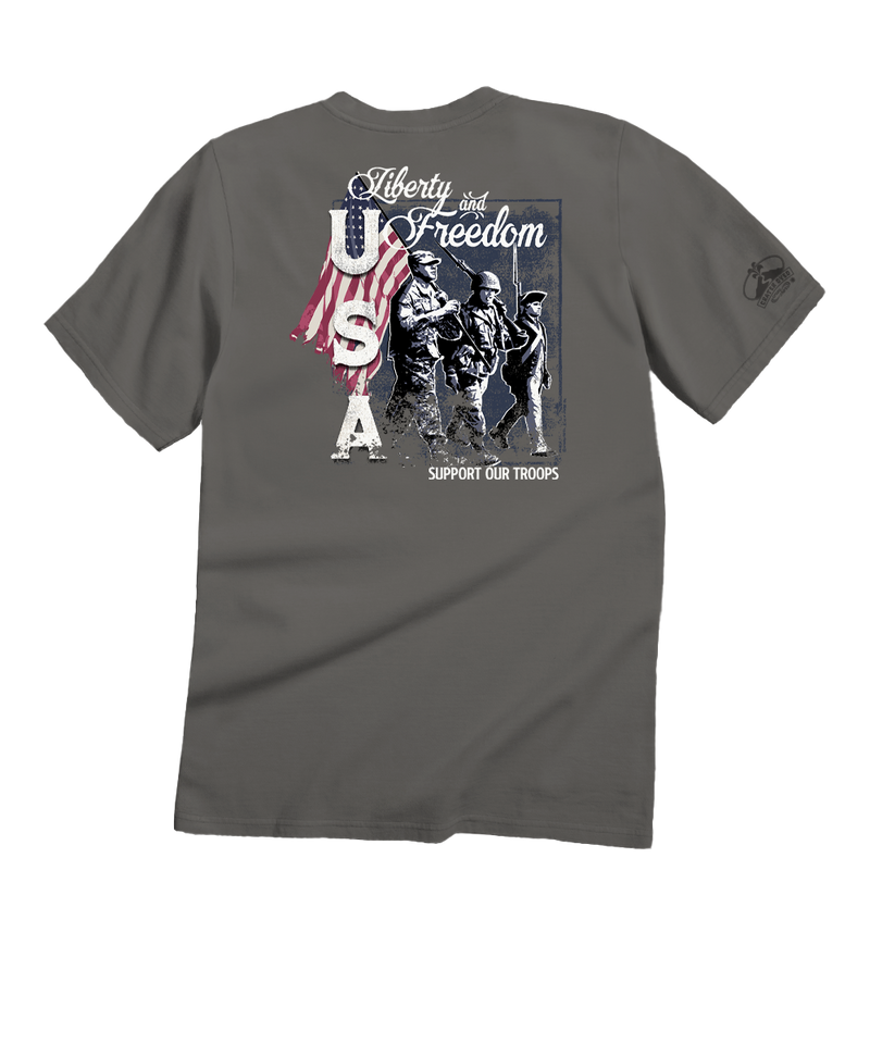 Our Troops - Crater Dyed® Short Sleeve Crewneck T-Shirt