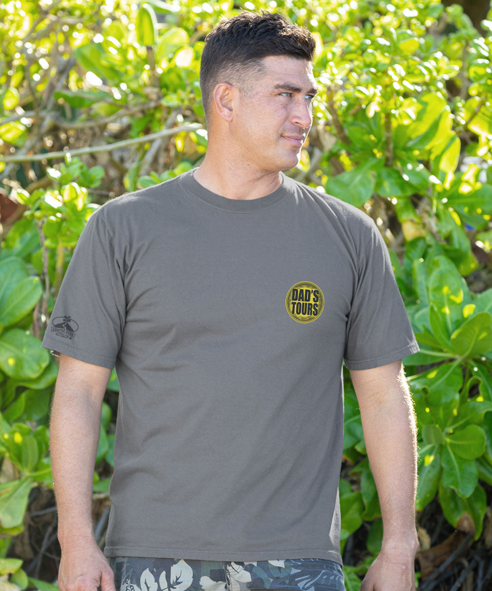 Dads Tours No Map - Crater Dyed® Short Sleeve Crewneck T-Shirt