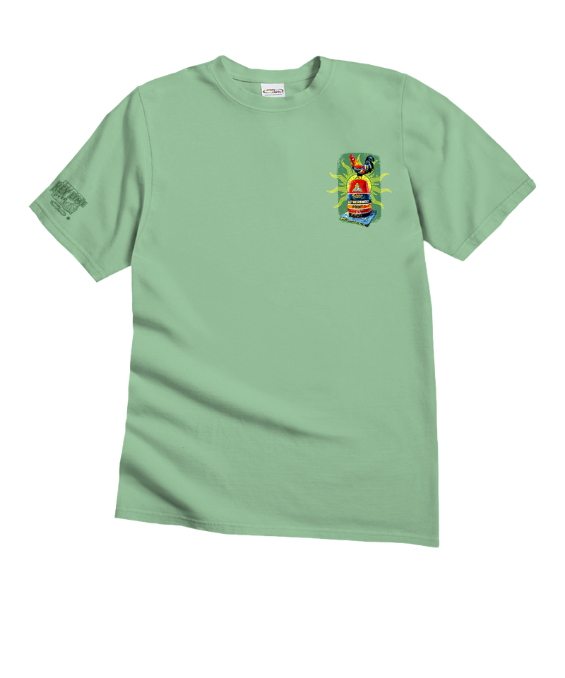 Sunrise Chicken - Key Lime Dyed Short Sleeve Crewneck T-Shirt