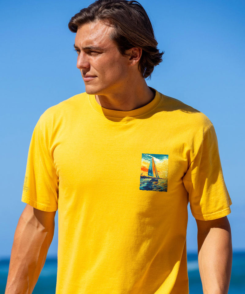 Regatta Race - Pineapple Dyed Short Sleeve Crewneck T-Shirt