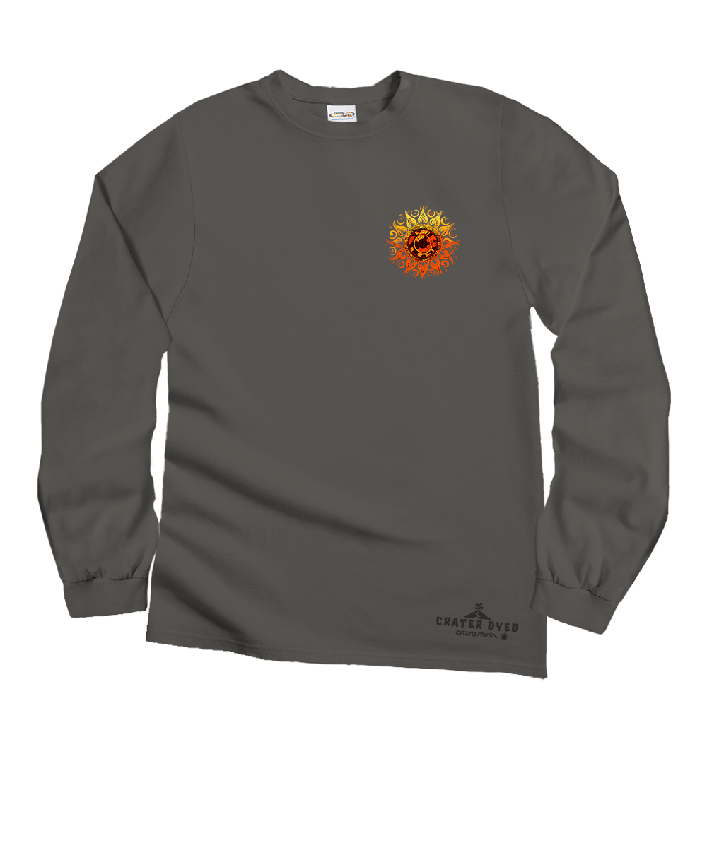 Tribal Sun - Crater Dyed® Long Sleeve Crewneck T-Shirt