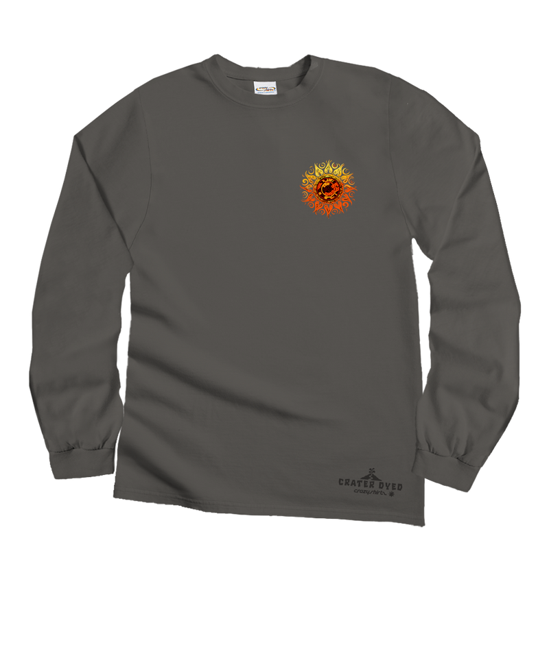 Tribal Sun - Crater Dyed® Long Sleeve Crewneck T-Shirt