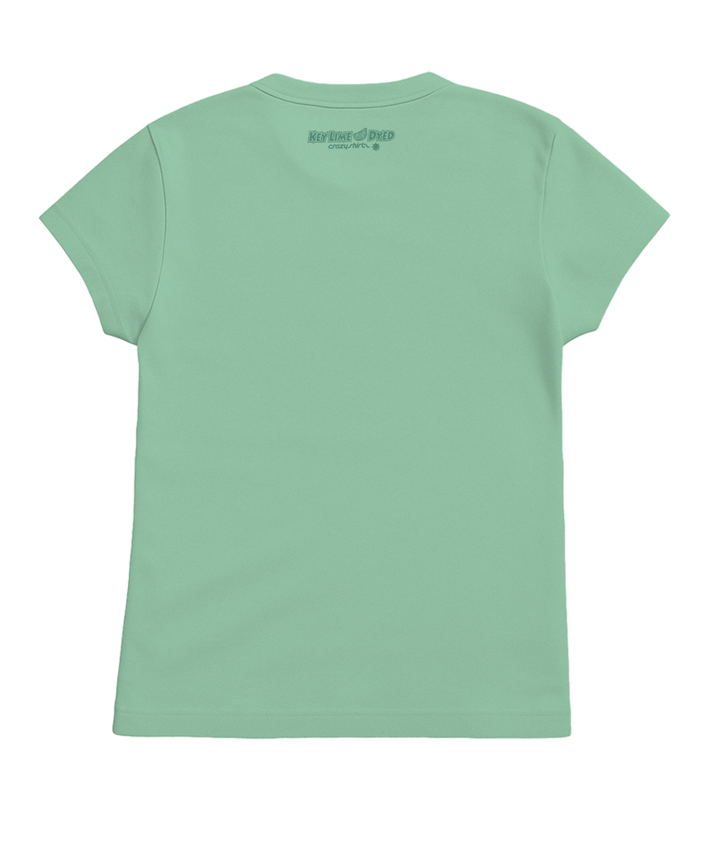 Volkswagen Beach Bug Scenic - Key Lime Dyed Short Sleeve Crewneck T-Shirt