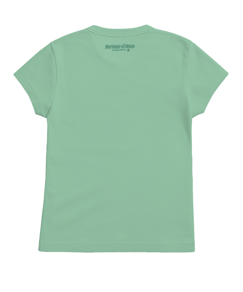 Volkswagen Beach Bug Scenic - Key Lime Dyed Short Sleeve Crewneck T-Shirt