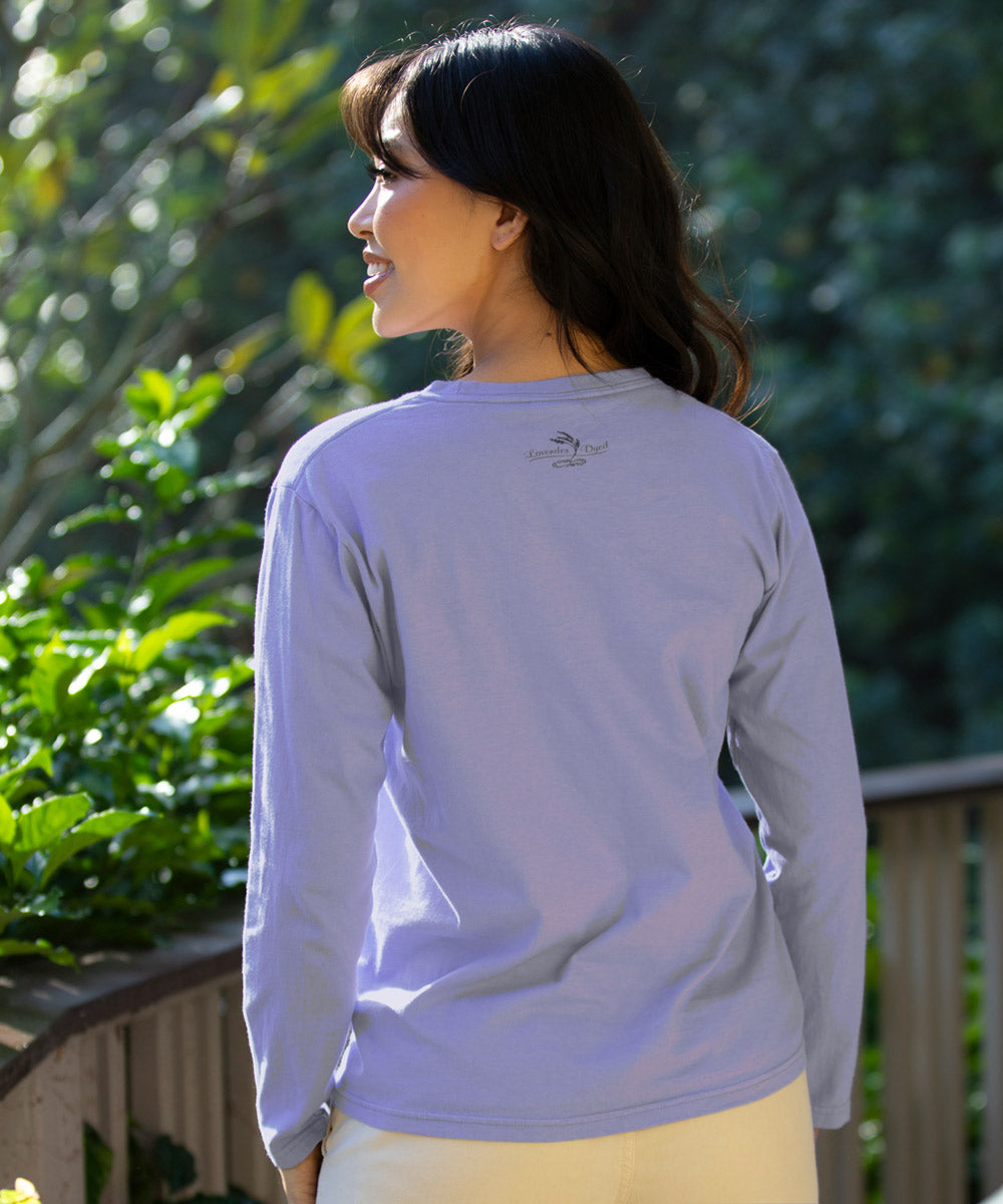 Mountain Wildflowers - Lavender Dyed Short Sleeve Crewneck T-Shirt
