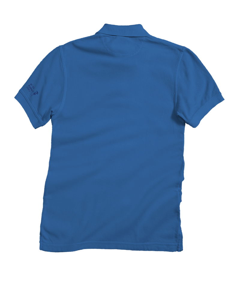 Tribal Honu Sets - Blue Hawaii Dyed Short Sleeve Oceanfront Polo Shirt