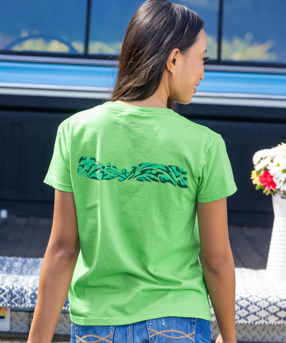 Rhythmic Passages - Green Apple Dyed Short Sleeve Crewneck T-Shirt