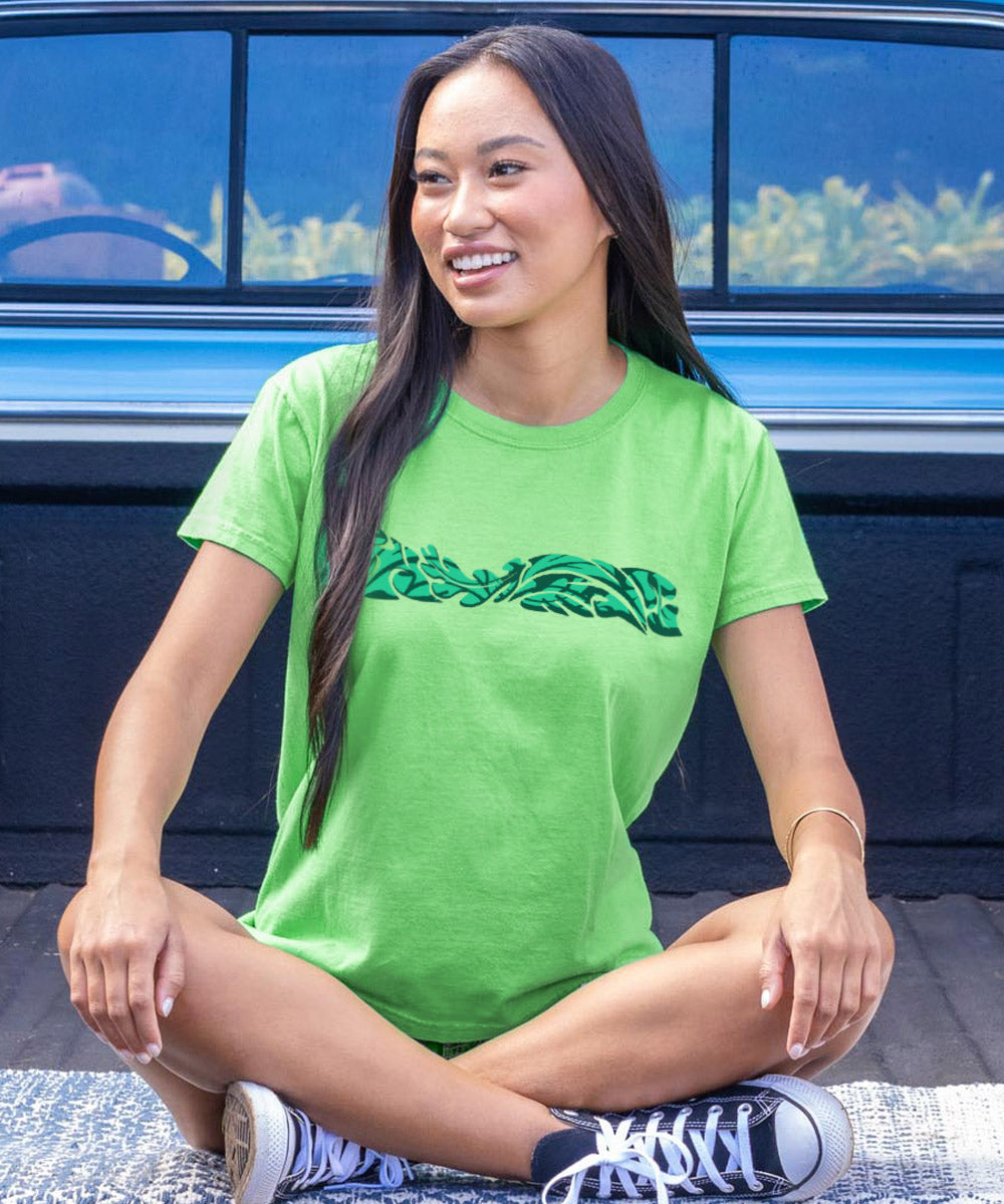 Rhythmic Passages - Green Apple Dyed Short Sleeve Crewneck T-Shirt