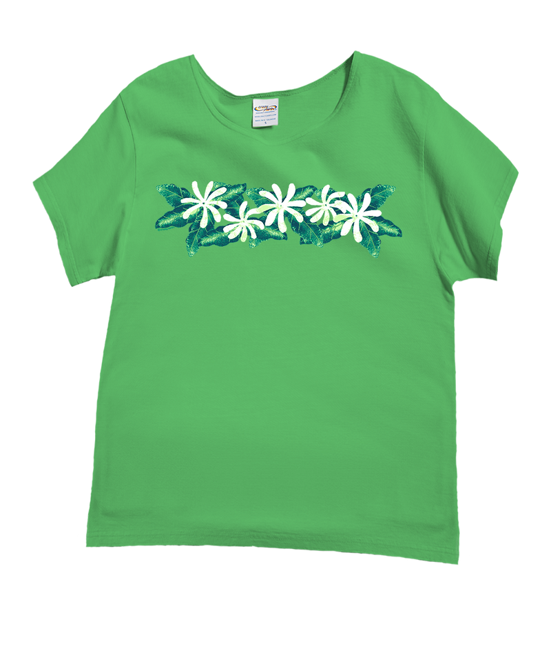 Tiare Band - Green Apple Dyed Short Sleeve Scoop Neck T-Shirt