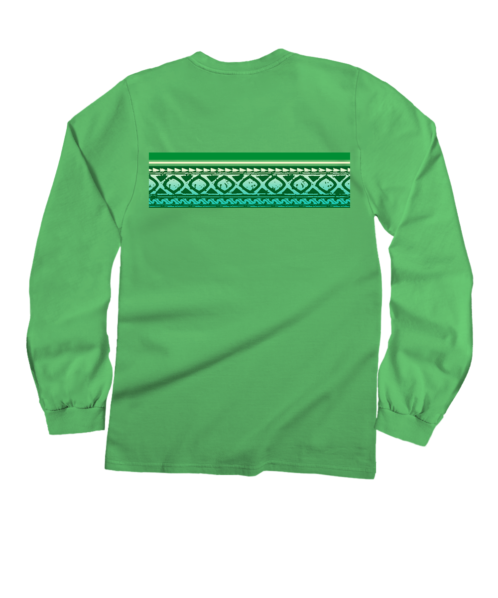 Veke Band - Green Apple Dyed Long Sleeve Crewneck T-Shirt