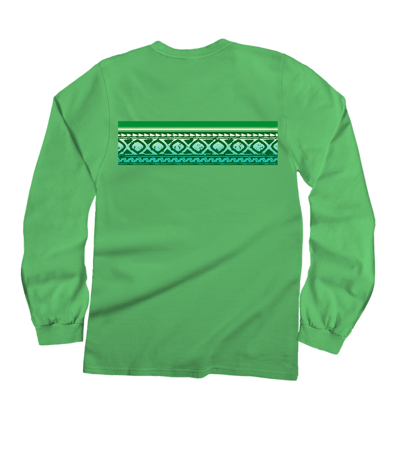 Veke Band - Green Apple Dyed Long Sleeve Crewneck T-Shirt