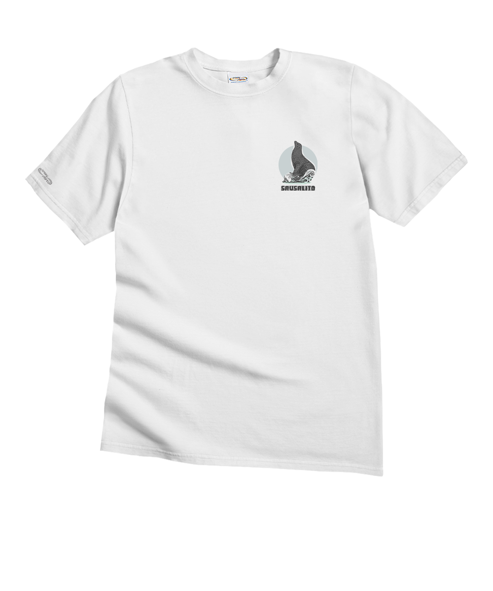 Dock Of The Bay - White Short Sleeve Crewneck T-Shirt