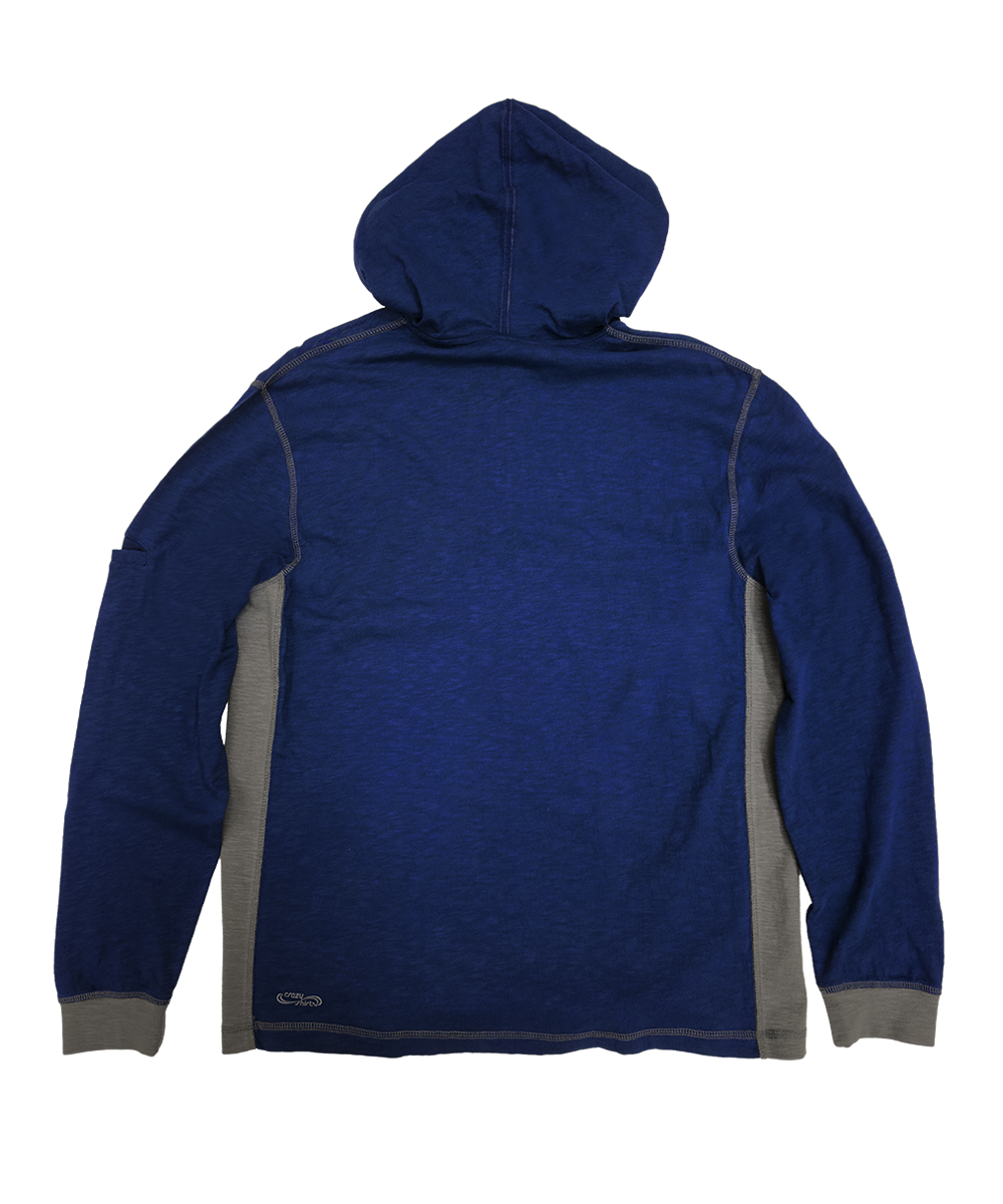 Tribal Tuna Band - Midnight/Gray Long Sleeve Longboard Hooded Tee