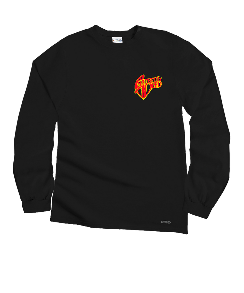 Grateful Dead Snow Bear - Black Long Sleeve Crewneck T-Shirt