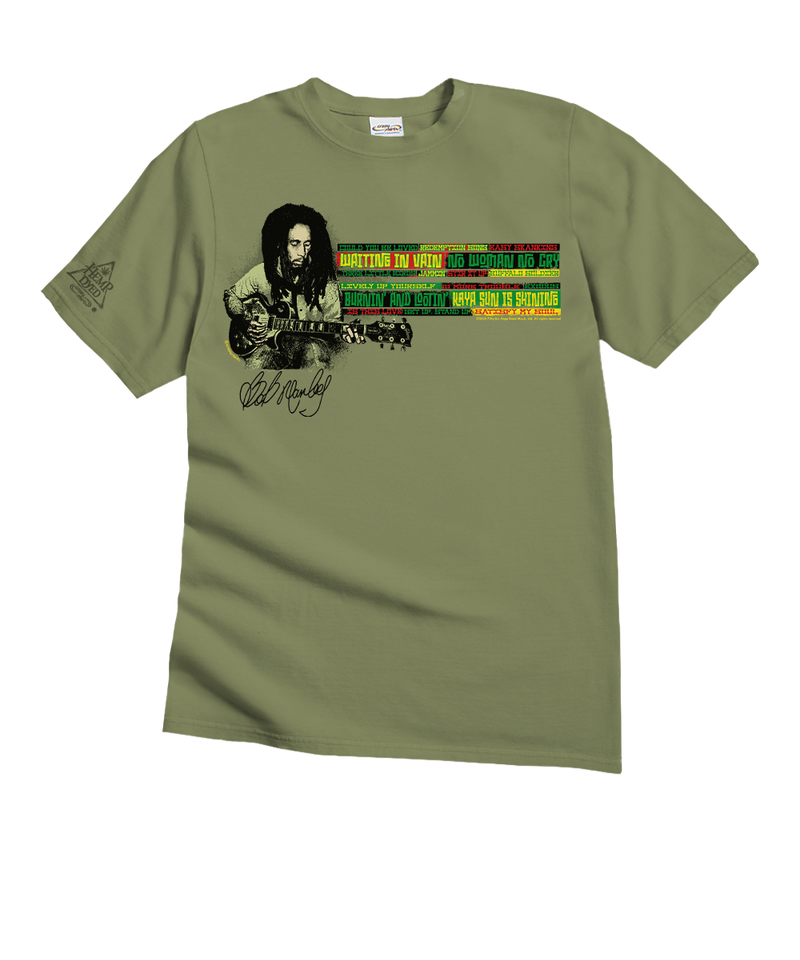 Bob Marley Songs - Hemp Dyed Short Sleeve Crewneck T-Shirt