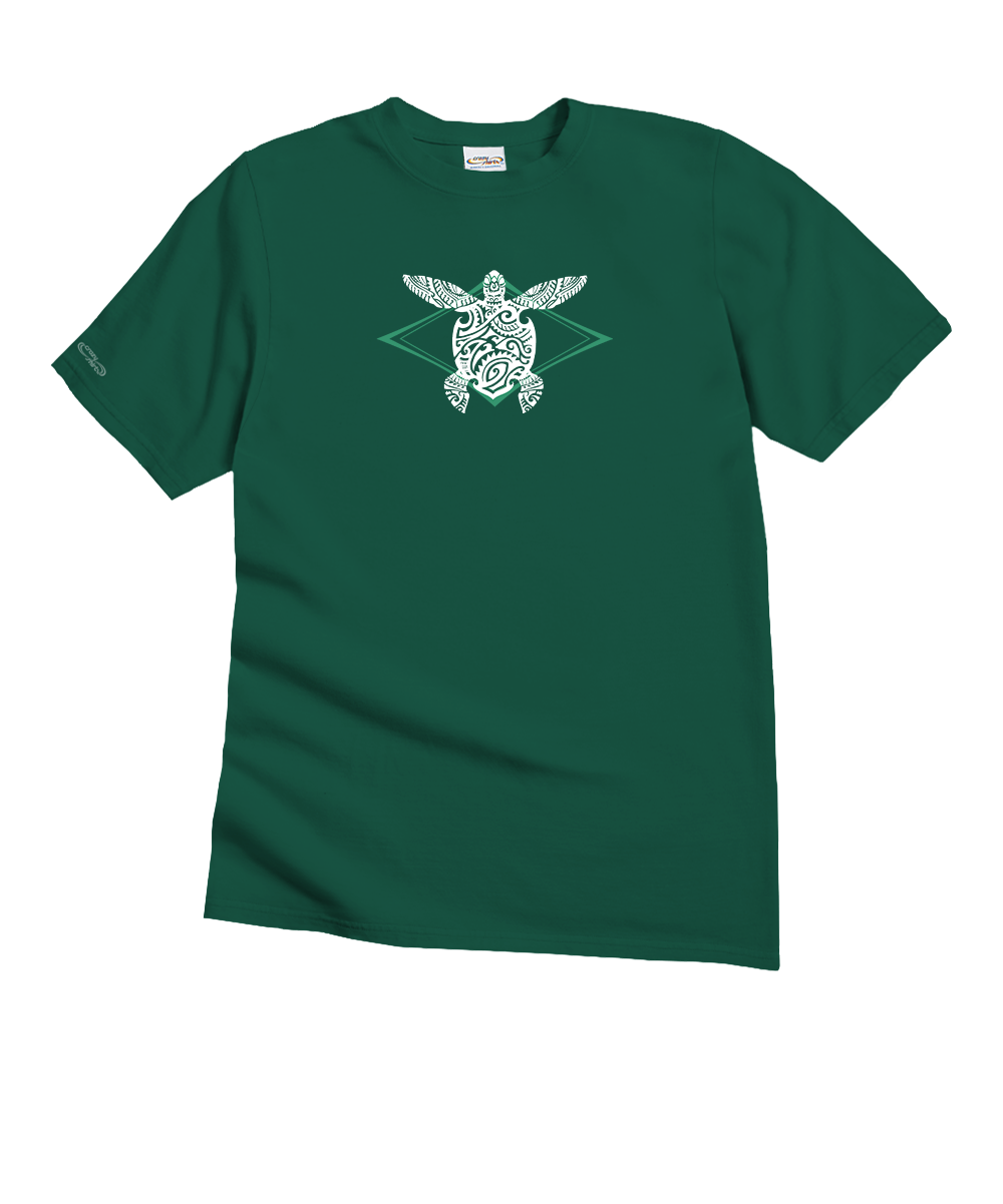 Moana Honu - Forest Green Short Sleeve Crewneck T-Shirt