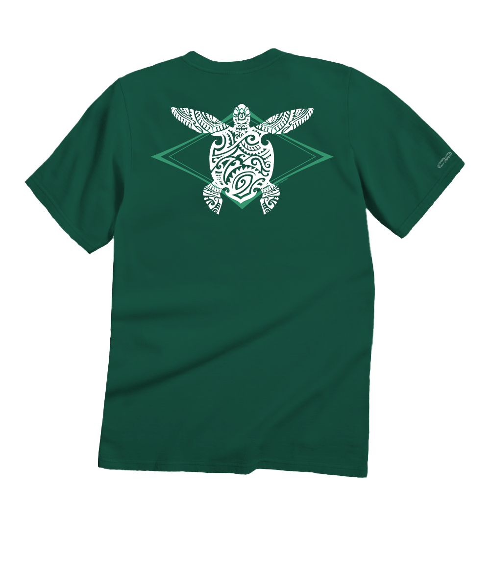 Moana Honu - Forest Green Short Sleeve Crewneck T-Shirt
