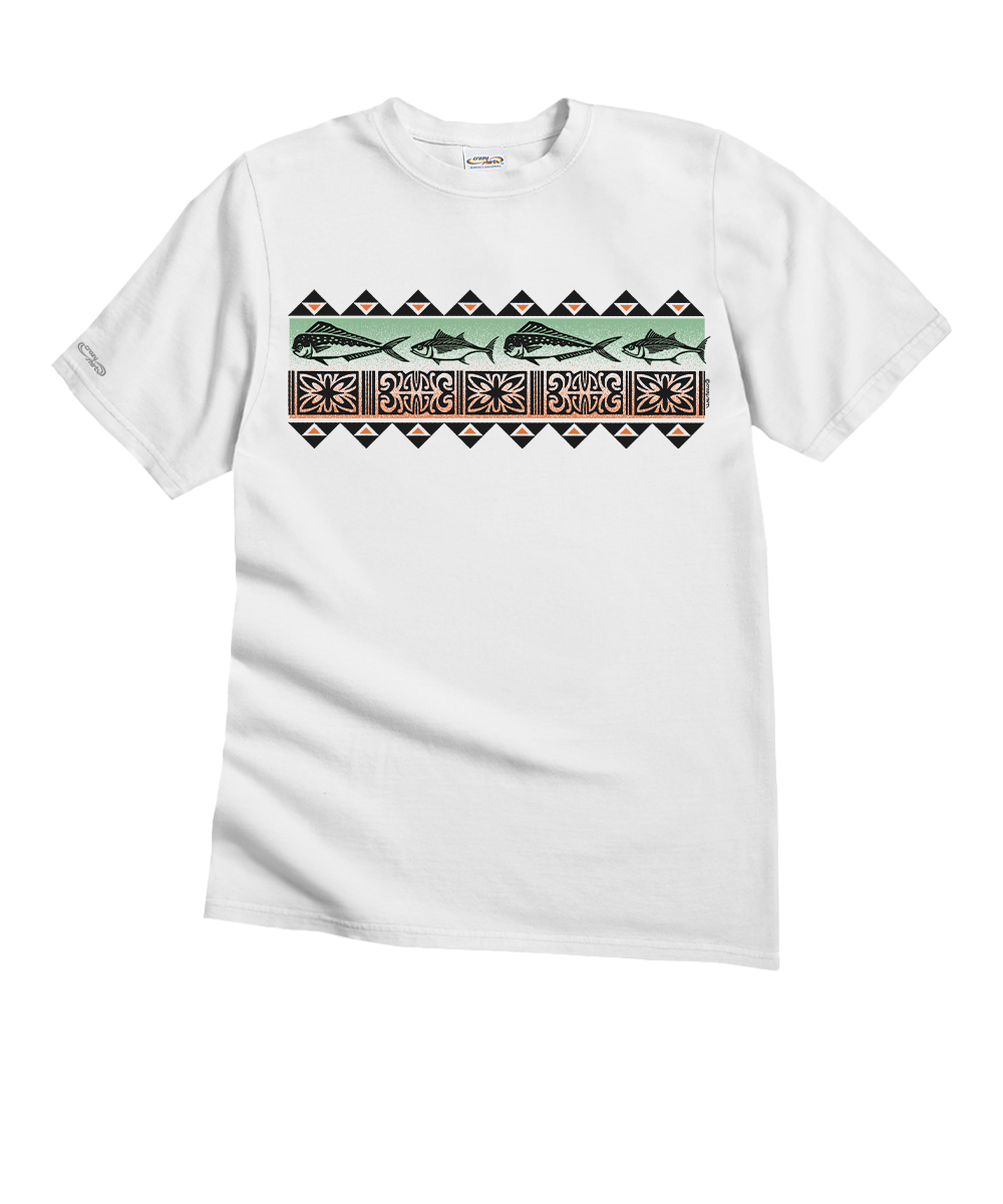 Pelagic Magic - White Short Sleeve Crewneck T-Shirt